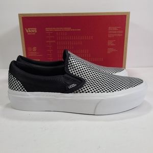 Vans | Shoes | Vans Classic Slipon Platform Sparkle Check Sneakers |  Poshmark